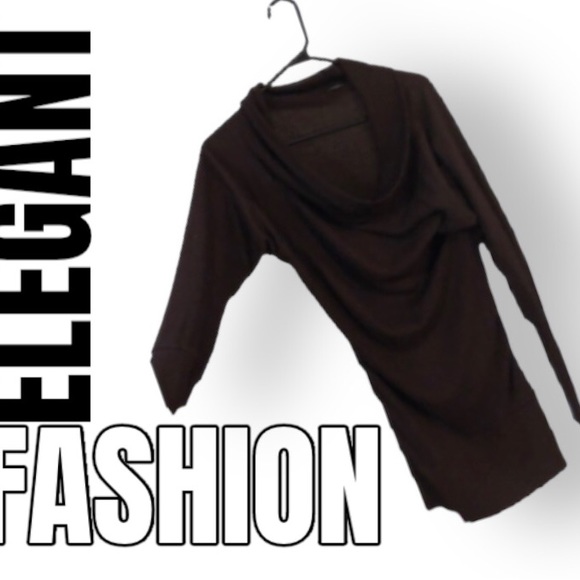 -Gorgeous little brown dress with droopy neckline- - Picture 2 of 6